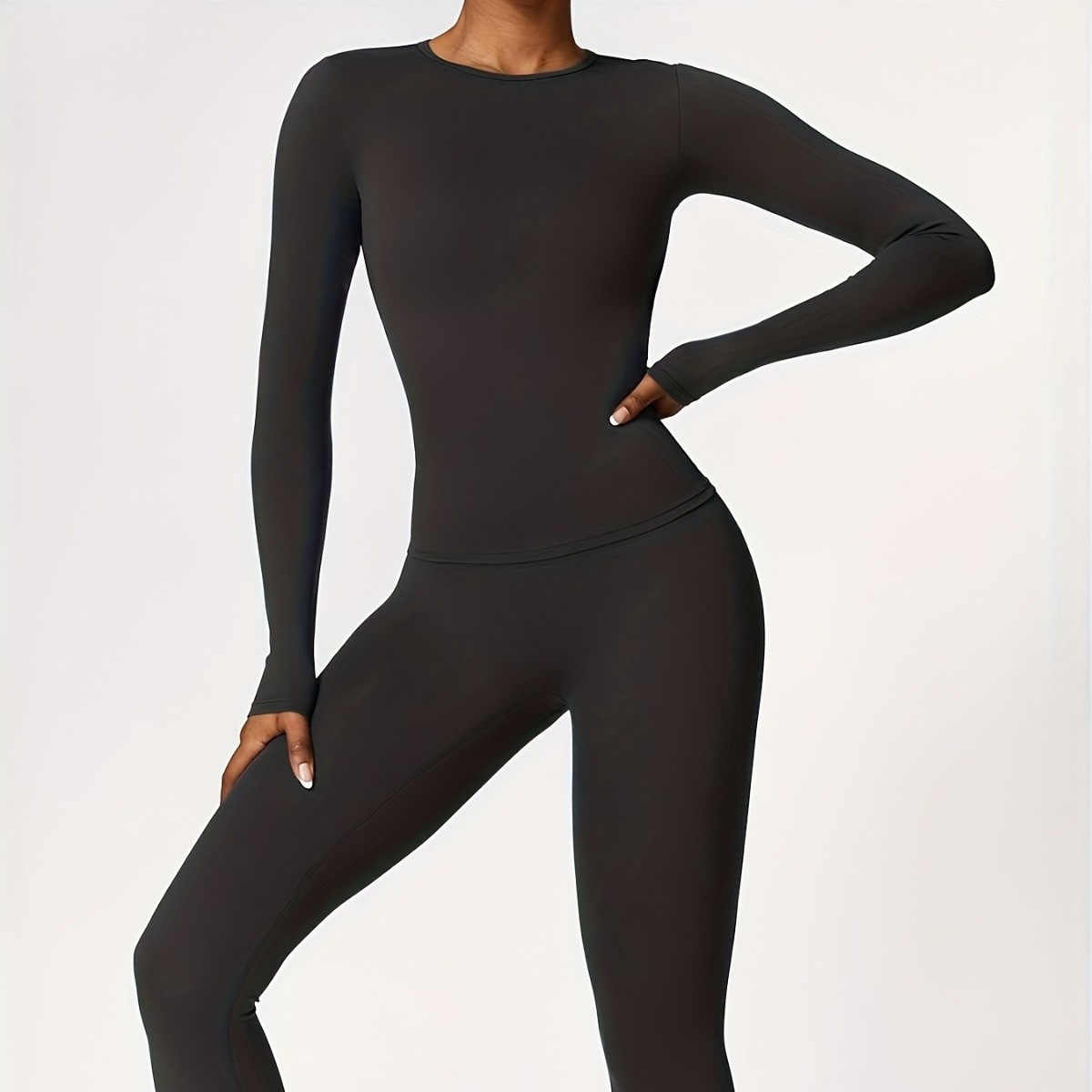 Winter Clothing For Women - Combinaison de yoga moulante à manches