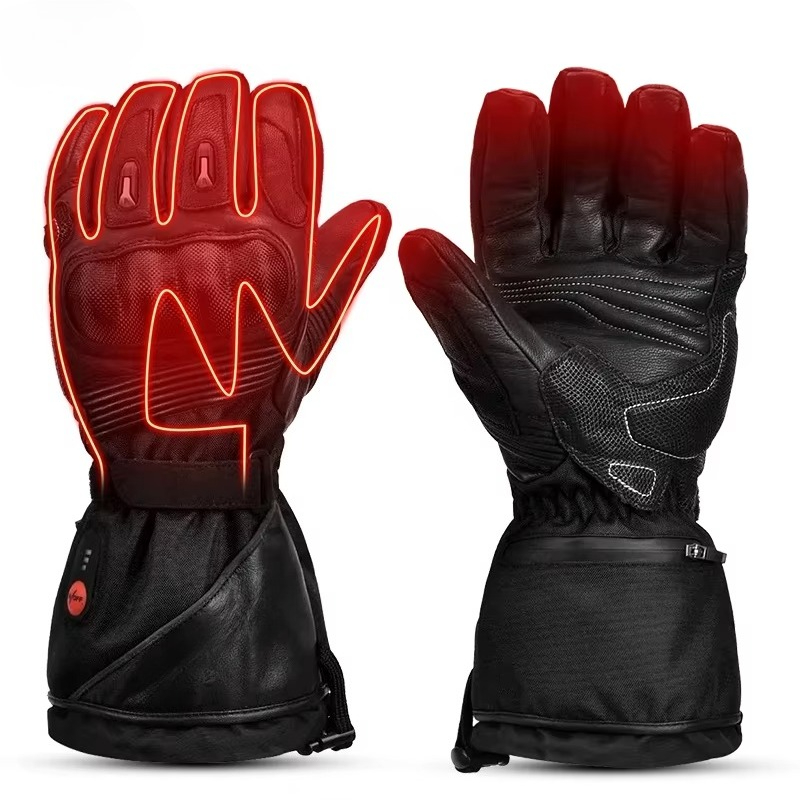 Heated Gloves Electric - Gants de moto chauffants, personnalisés, sûrs,