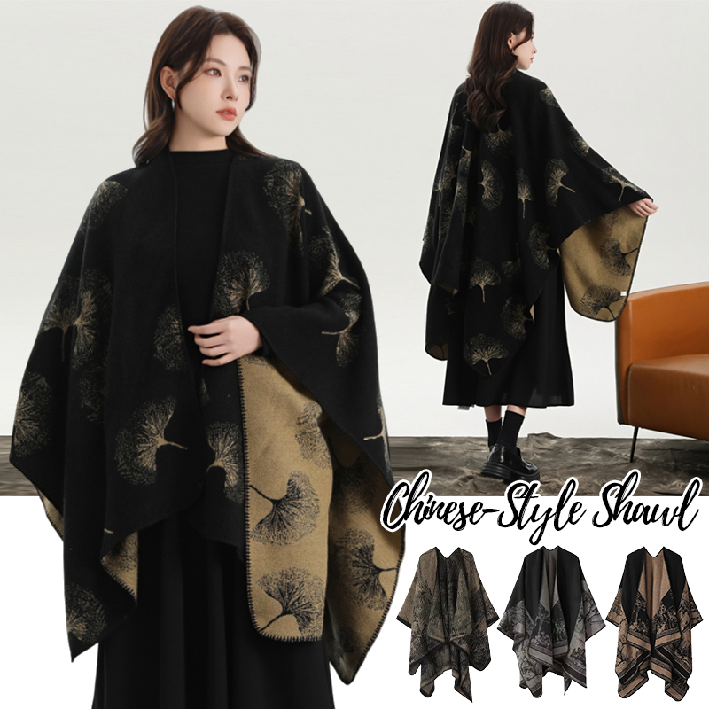 Winter Clothing Gift Ideas - Châle tricoté imprimé pour femmes, écharpe