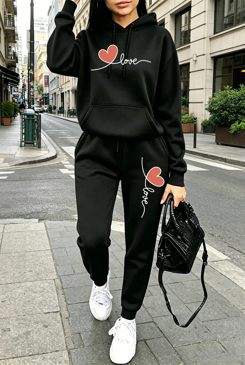 Winter Clothing For Women - Ensemble de survêtement pour femmes, imprimé,