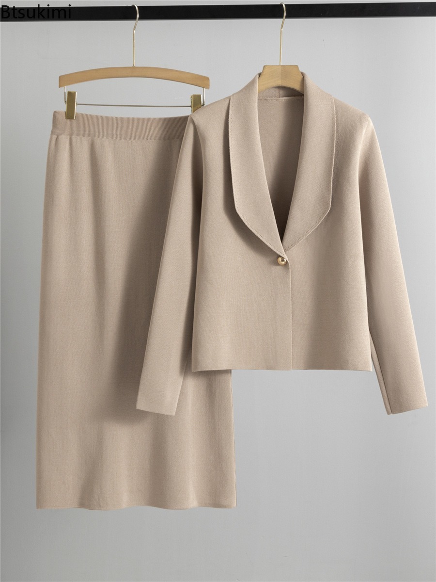 Winter Clothing Pk - Ensemble deux pièces tricoté automne-hiver pour