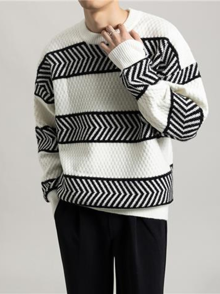 Pull Rayé Décontracté pour Hom - Winter Clothing Hong Kong avis et prix