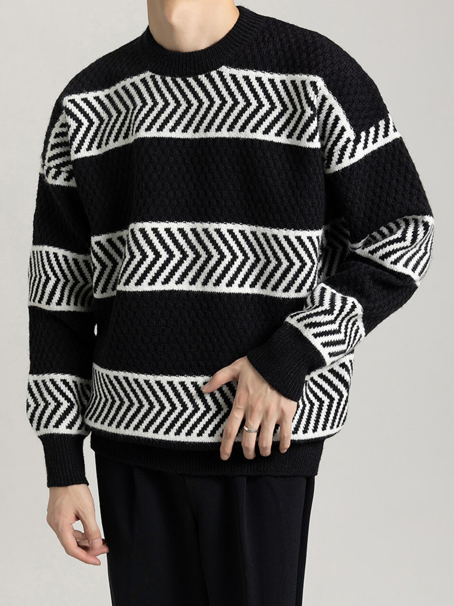 Pull Rayé Décontracté pour Hom - Winter Clothing Hong Kong avis et prix