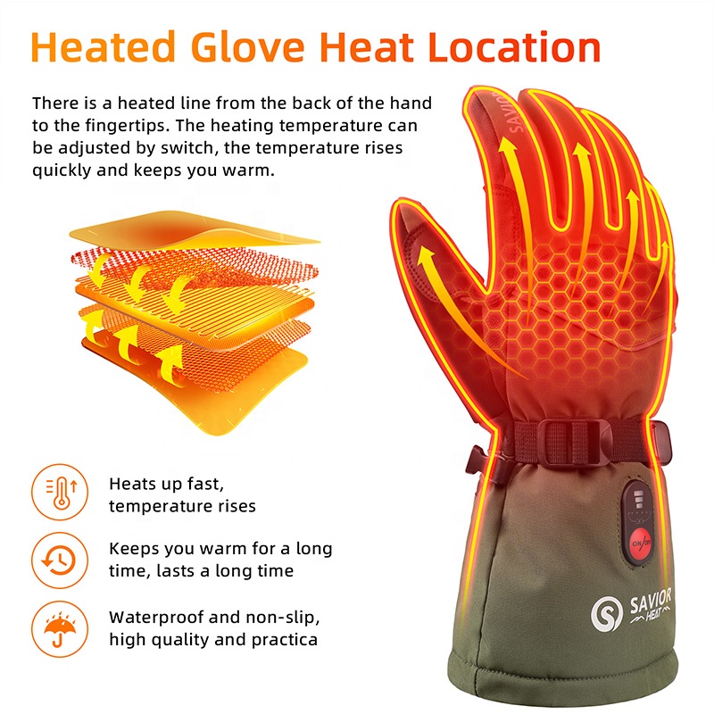 Gants de ski chauffants d'exté - Heated Gloves Electric avis et prix