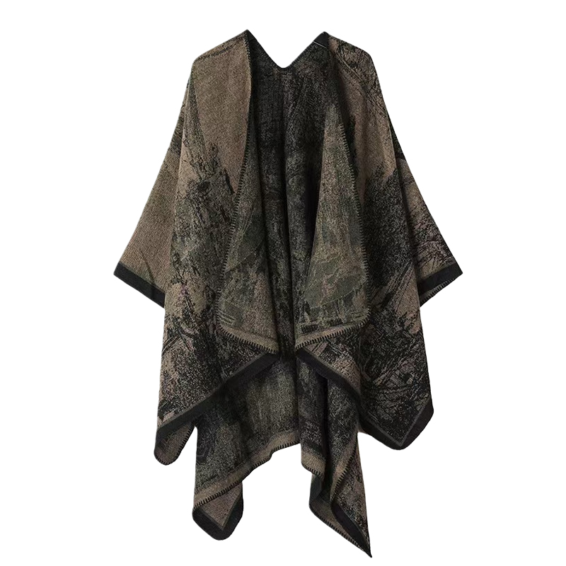 Châle tricoté imprimé pour fem - Winter Clothing Gift Ideas avis et prix
