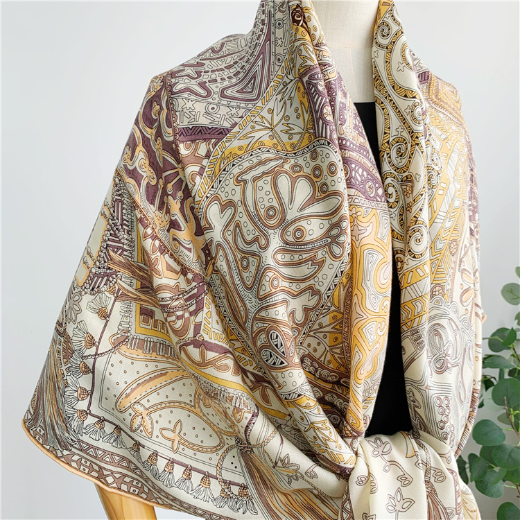 Écharpe en soie et laine 135CM - Winter Clothing Hong Kong avis et prix