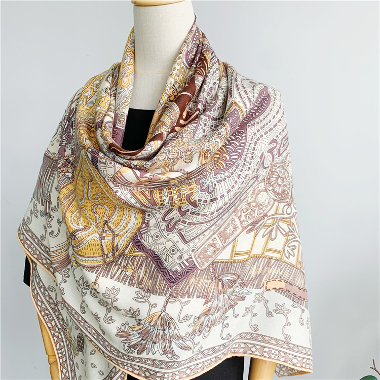 Écharpe en soie et laine 135CM - Winter Clothing Hong Kong avis et prix