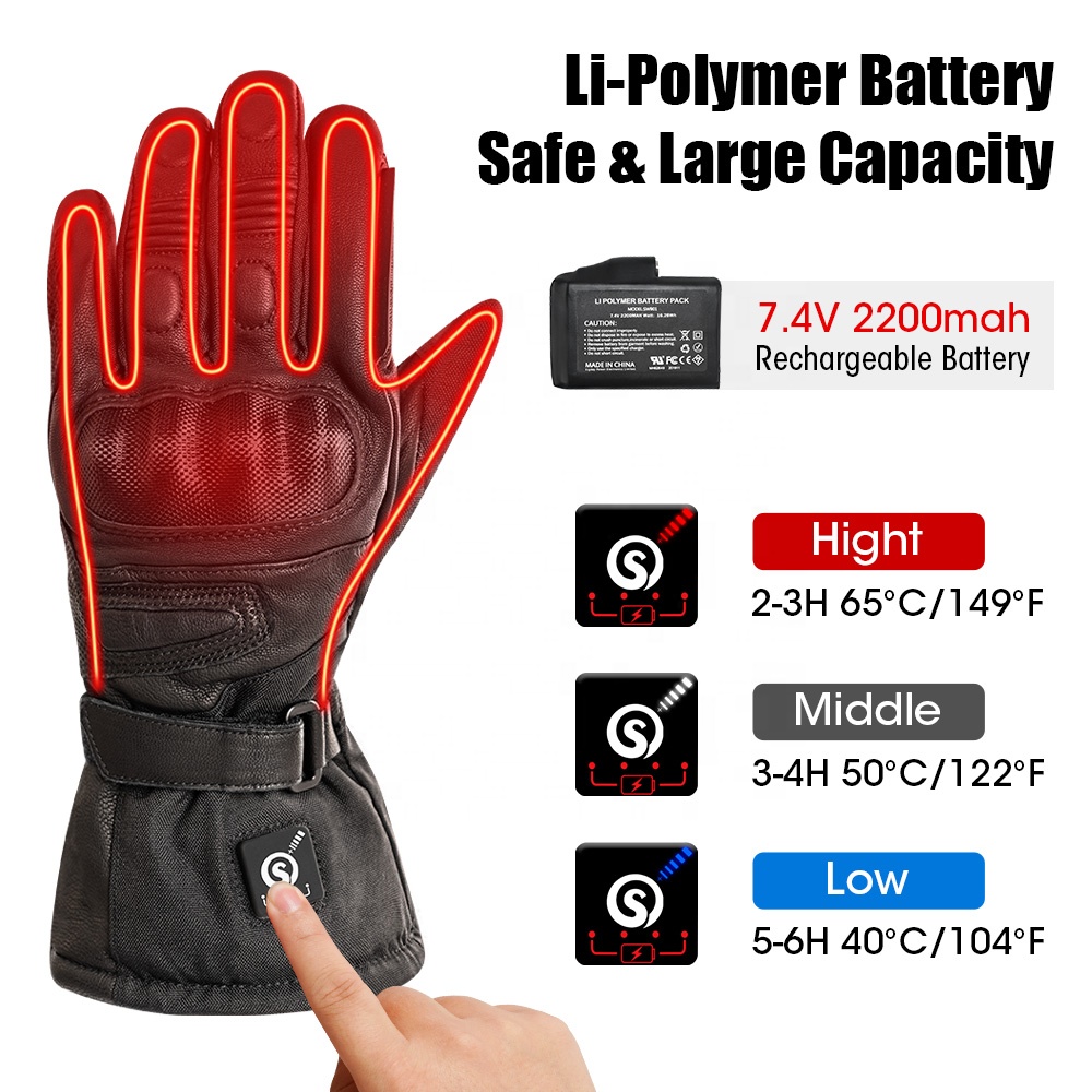 Gants de course chauffants éle - Heated Gloves Electric avis et prix